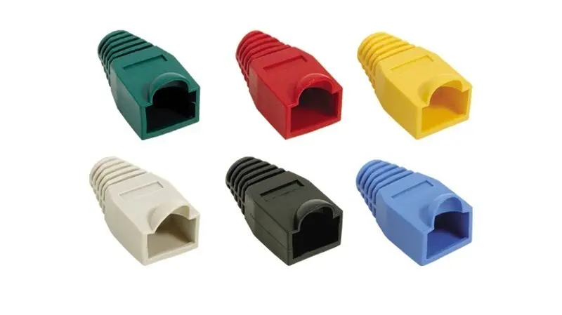 CAPUCHON RJ45 ROJO x100