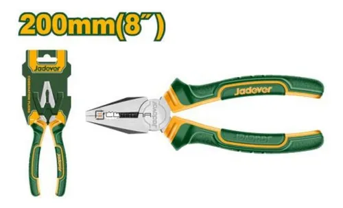 JDPL1C08- PINZA UNIVERSALES 200MM MANGO BICOLOR ERGONOMICO