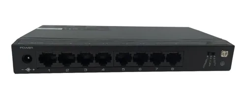 SWITCH ETHERNET 8 BOCAS CYGNUS 1GB NO-POE CON FUENTE