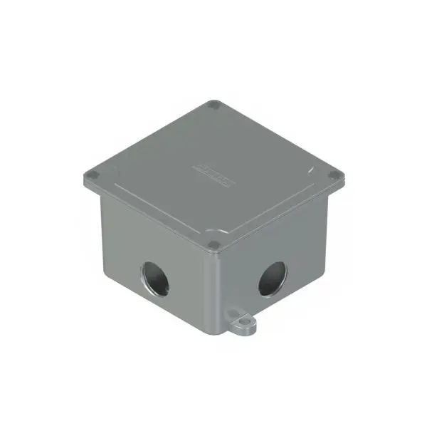 CAJA ALUMINIO 100X100X68MM. 2F SP