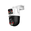 DOMO PT DE 3 MP CON LENTE DUAL, LENTE FIJO DE 2,8 MM Y LENTE PT DE 6MM; IR DE 30 M, CMOS 1/2,8", IP66 Y AUDIO 