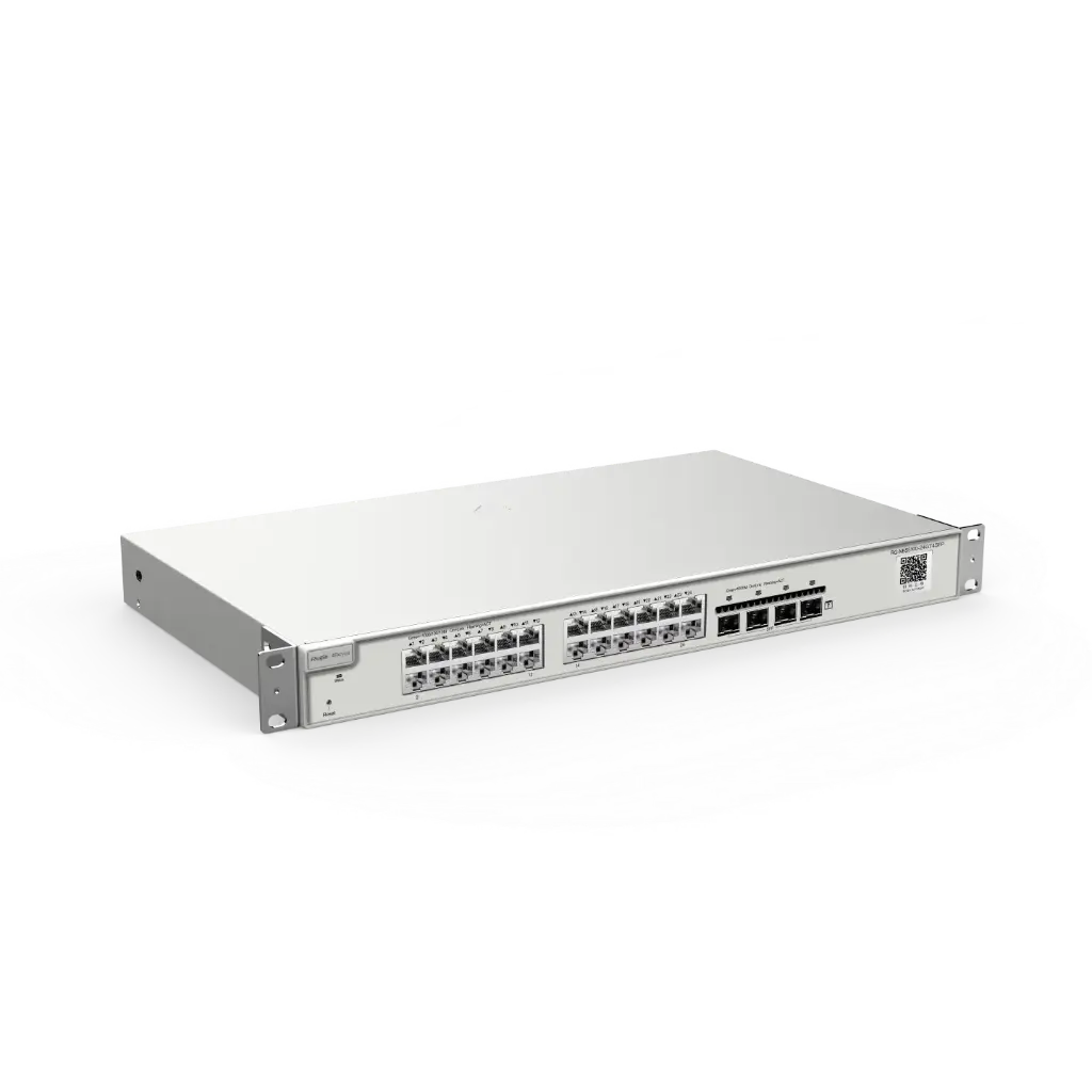Switch layer 3 12 puertos SFP+ 10G Puertos 10G ultrarrápidos que liberan el máximo rendimiento de los puntos de acceso Wi-Fi 7 Funciones avanzadas de capa 3: VCS, enrutamiento estático, RIP, OSPF, servidor DHCP, etc. Múltiples políticas de seguridad protegen su red