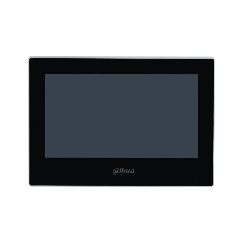 Pantalla Interna IP Plástica 7 Pulgadas Soporta POE Negro