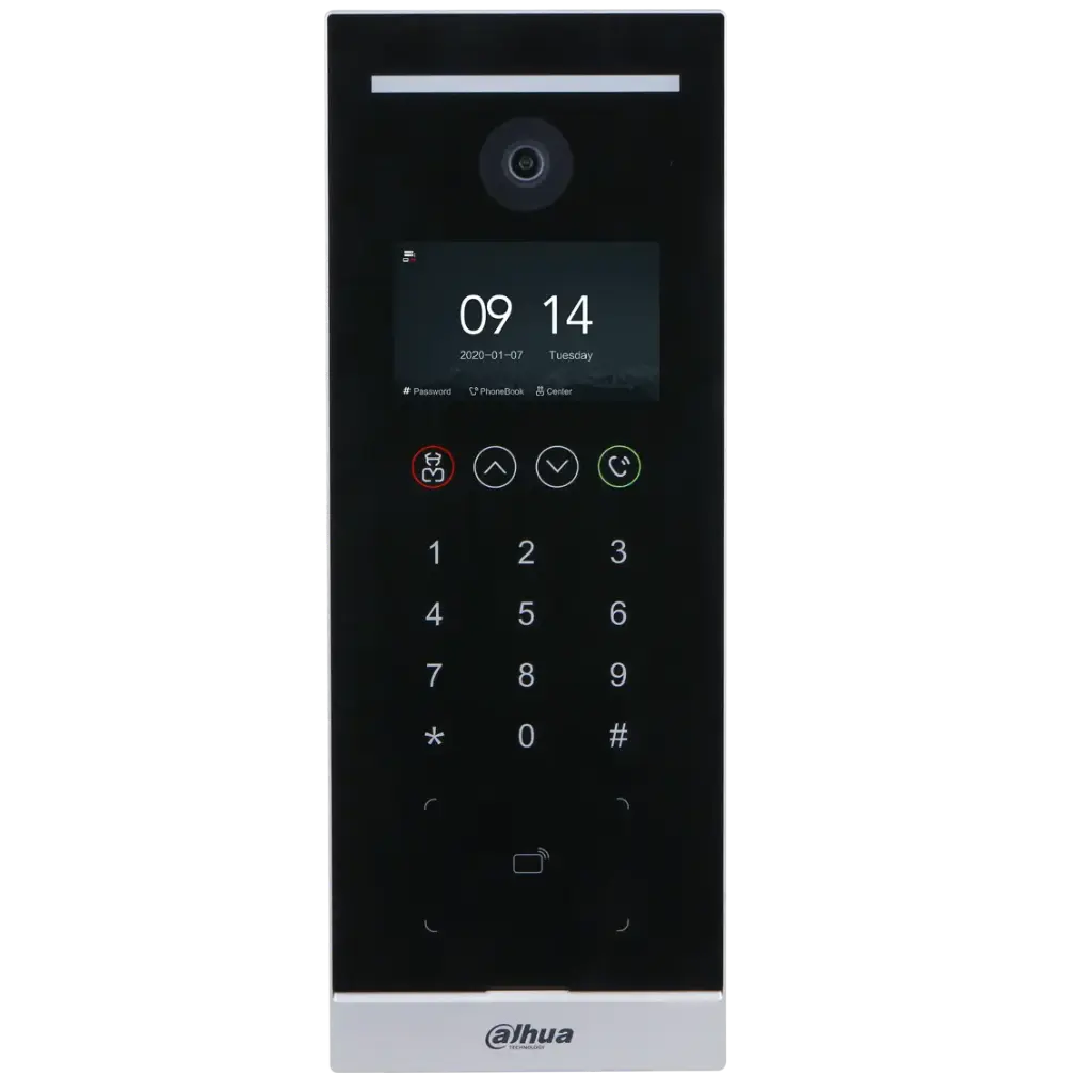 Apartment VTO Plástico 4.3" Pantalla Soporta Llamada,  Contraseña y Tarjeta IC 2MP WDR Cámara IP 65