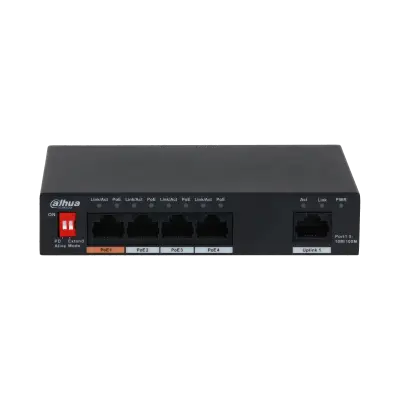 Unmanaged Desktop Switch de 5C   4 × 10/100 Mbps PoE Puertos 60W