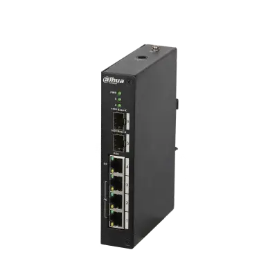 Unmanaged Hardened Switch de 6 Puertos con 4 Puertos FOE 96W