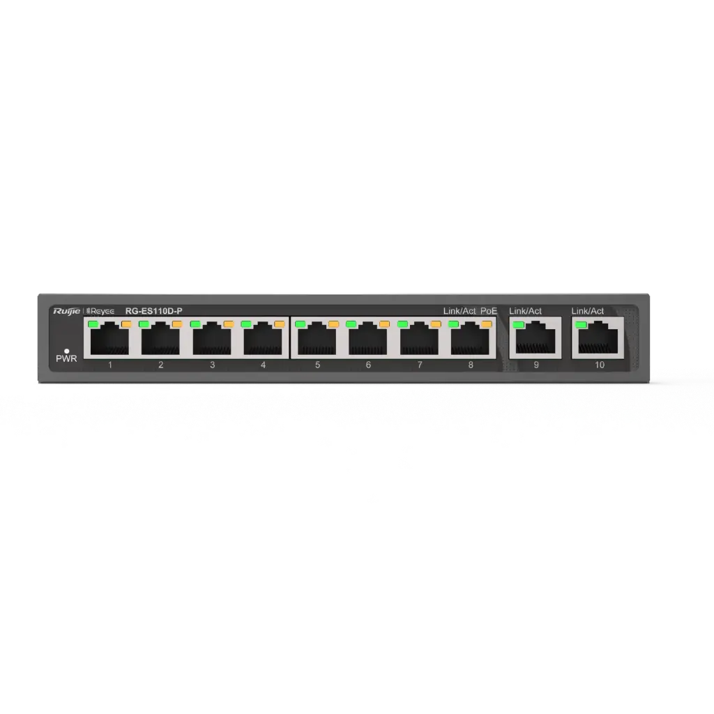 SWITCH DE ESCRITORIO 10/100, NO ADM, POE 