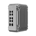 Industrial. Administrable; 8 puertos PoE+ y 2 puertos SFP uplink; Capacidad de conmutación 20 Gbps; Transmision 250m.