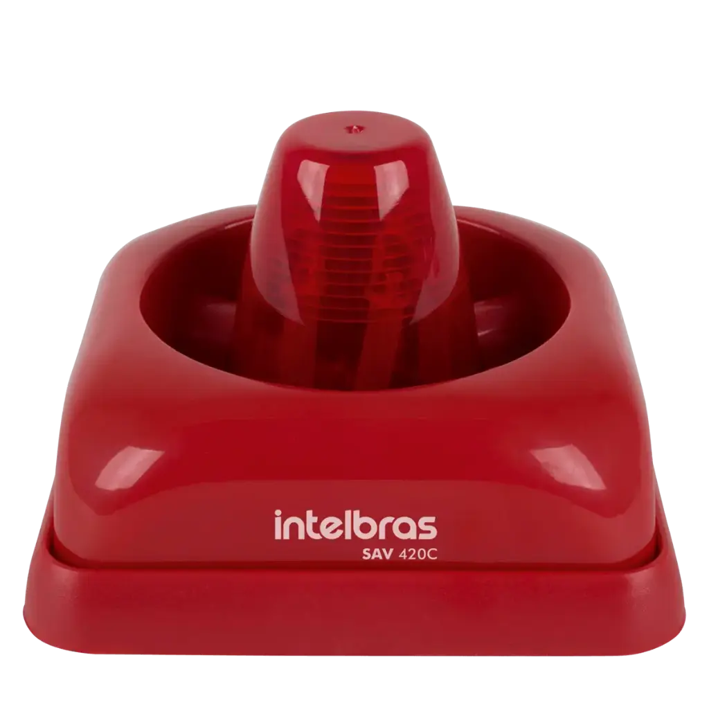 Sirena Audiovisual convencional, Instalacion 2 Hilos, tension de funcionamiento 12v/24v, Bajo consumo de corriente.