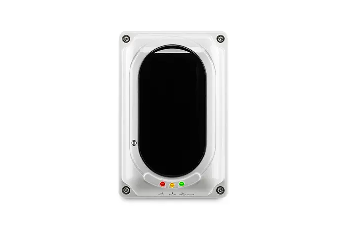 Detector de Humo lineal, alcance de 8 a 100 metros, Instalacion por contacto seco, 4 espejos reflectivos para cada escenario,  tension de funcionamiento 24v, Led de estados alarma, falla y calibracion.