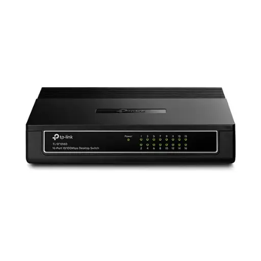 [TL-SF1016D] TP-Link SF1016D dispositivo de red Fast Ethernet (10/100) Negro. 16-Port 10/100Mbps Desktop Switch