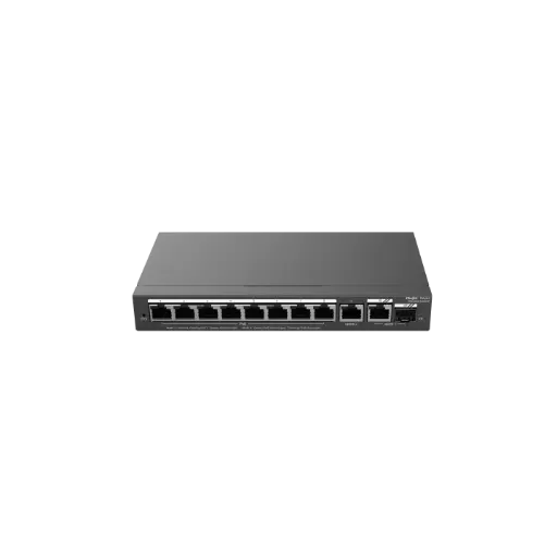 [RG-ES210GS-P] SWITCH DE ESCRITORIO 10/100/1000 + UPLINK, ADM, POE 