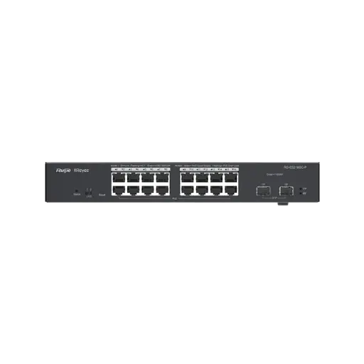 [RG-ES218GC-P] SWITCH DE RACK 10/100/1000 + UPLINK, ADM, POE 