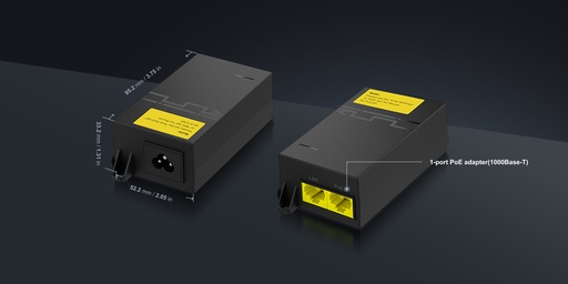 [RG-POE-AT30] Inyector PoE de 1 puerto (1000Base-T, 52 V, 31,2 W)