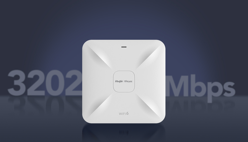 [RG-RAP2260(G)] Montaje en pared/techo; Wi-Fi 6; 802.11ax wave; Standard 2 x 2 MU-MIMO, dual band.