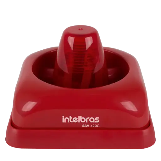 [SAV420 C] Sirena Audiovisual convencional, Instalacion 2 Hilos, tension de funcionamiento 12v/24v, Bajo consumo de corriente.