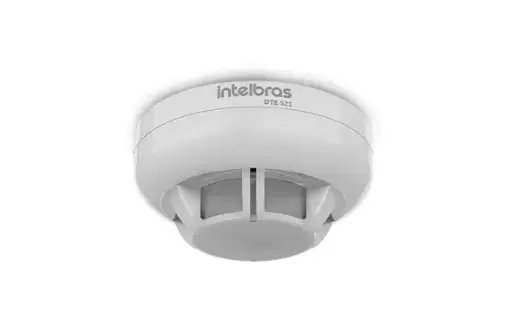 [DTE 523] Detector de Temperatura Direccionable de 2 Hilos, tension de funcionamiento 24v, Led indicador de funcionamiento y activacion, Bajo consumo de corriente, Base Incluida, Salida auxiliar Led, Deteccion por variacion de temperatura termovelocimetrico o por temperatura fija 54 grados.