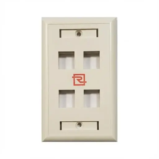 [RV-FPLATE-4U] FACEPLATE 4 PUERTOS 