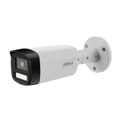 [HAC-HFW1239TMP-IL-A-0280B-S2]  Bullet metálica; Max. 30fps@1080P; IR LED 40m; Iluminación dual; Micrófono incorporado; IP67.