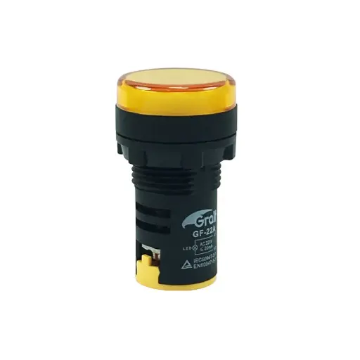 [GF-22A] INDICADOR LED AMARILLO 22MM