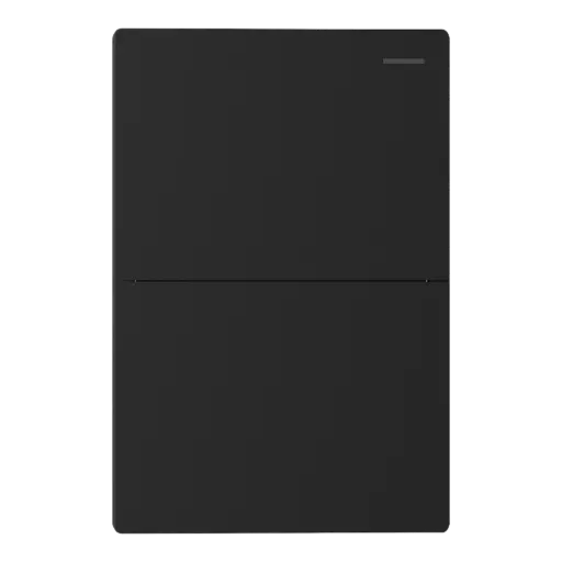 [MILAN-2CN-N] TECLA MILAN NEGRO MACROLED, 2 CANAL, 2 VIAS, AC 250V, 10A MAX. BASTIDOR METALICO