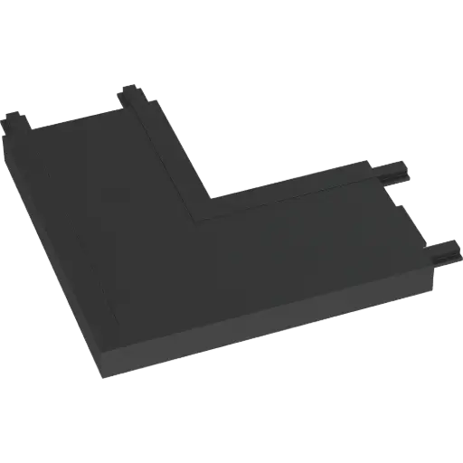 [RMS-CLR-N] CONECTOR TIPO L RECTO PARA RIEL MAGNETICO SKYLINE NEGRO MACROLED DC48V