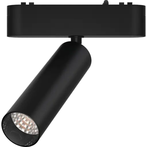 [RMS-CM-N-7W-15G-WW] CABEZAL MOVIL ANTIDESLUMBRAMIENTO NEGRO PARA RIEL MAGNETICO SKYLINE ø31MM MACROLED, DC48V, 7W, 2700K, 15°, RA>90