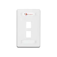 Faceplate MAX 2 Puertos (para jacks híbridos)