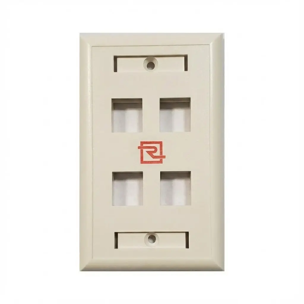 FACEPLATE 4 PUERTOS 