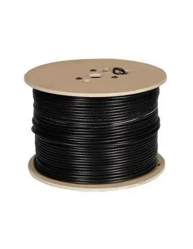 CABLE FTP 305MTS 0,50MM CAT5E DOBLE VAINA PVC NEGRA EXTERIOR 100% COBRE