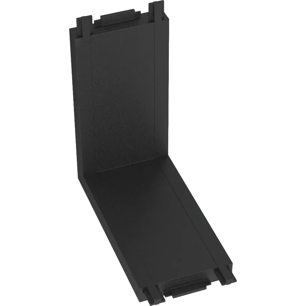 CONECTOR TIPO L VERTICAL PARA RIEL MAGNETICO SKYLINE NEGRO MACROLED DC48V