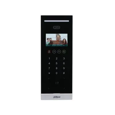 Apartment VTO Plástico 4.3" Pantalla Soporta Llamada,  Contraseña, Reconocimiento Facial y Tarjeta IC 2MP WDR Cámara IP 65