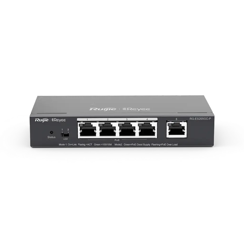 SWITCH DE ESCRITORIO 10/100/1000, ADM, POE