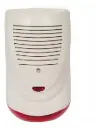 Sirena Exterior con flash y LED, plástica Potencia 120DB Doble Tamper. Chapa de proteccion