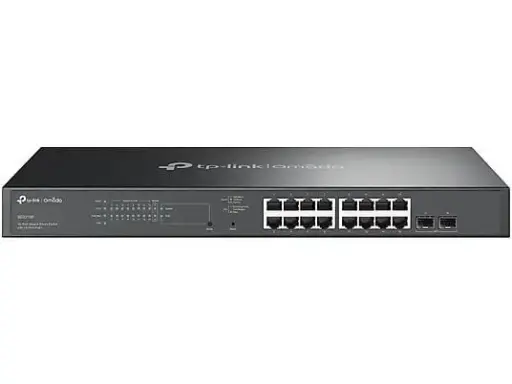[TL-SG2218P] TP-Link Omada SG2218P dispositivo de red Administrado L2/L2+ Gigabit Ethernet (10/100/1000) Energía sobre Ethernet (PoE) 1U Negro. Omada 18-Port Gigabit Smart Switch with 16-Port PoE+