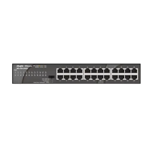 [RG-ES124GD] SWITCH DE ESCRITORIO 10/100/1000, NO ADM, NO POE 