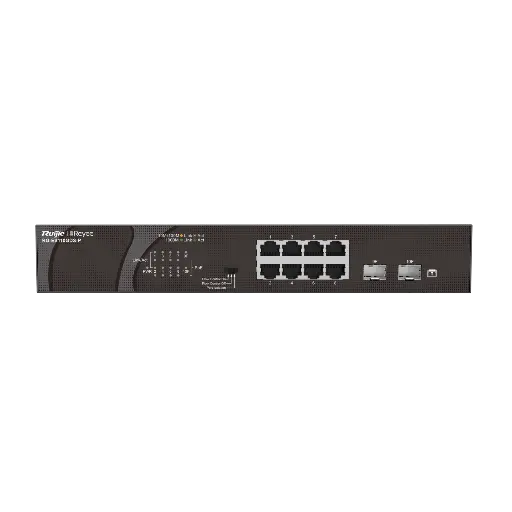 [RG-ES110GDS-P] SWITCH DE ESCRITORIO 10/100 + UPLINK, NO ADM, POE 