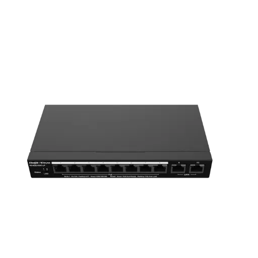 [RG-ES210GC-LP] SWITCH DE ESCRITORIO 10/100/1000 + UPLINK, ADM, POE 