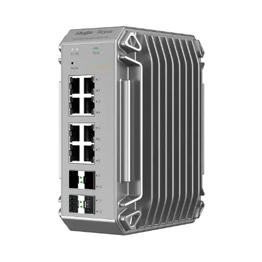 [RG-NIS3100-8GT4SFP-HP] Switch Industrial 4xSFP + 8xPoE+ 250m. 240W