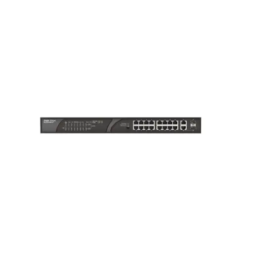 [RG-ES118S-LP] SWITCH DE ESCRITORIO 10/100/1000 + UPLINK, NO ADM, POE 