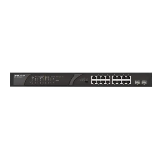 [RG-ES118GS-P] SWITCH DE RACK 10/100/1000, NO ADM, POE 
