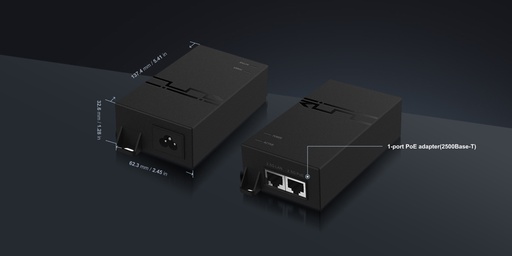 [RG-POE-50-60W-MG] Inyector PoE++ 2.5GE/1GE Fuente PoE 50V 60W 1.2A 2500Base-T