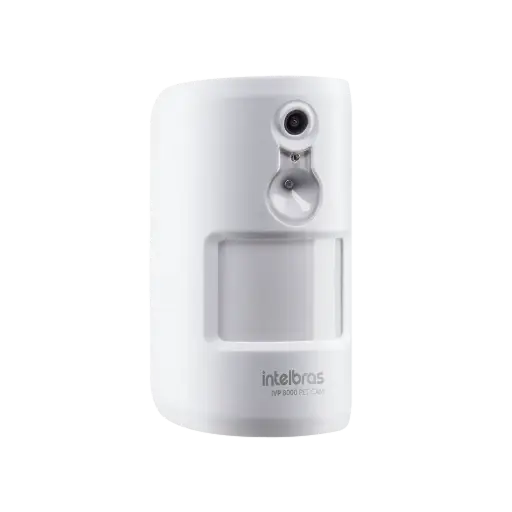 [IVP 8000 PET CAM] Sensor PIR inalambrico con Camara, Vision noctura,  angulo 90 grados 12 metros de alcance, angulo de camara 110 grados, 2 niveles de sensibilidad 20KG Pet  Incluye bateria de larga duracion, Tamper anti violacion delantero y trasero, Alcance hasta 1000 metros sin obstaculos.