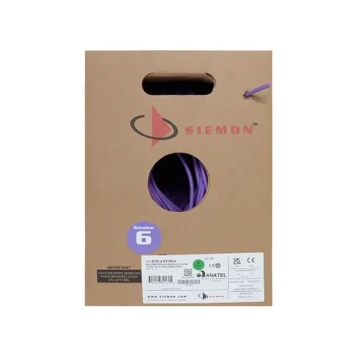 [9C6L4-E2-RXA] Cable UTP Cat6 LSOH AWG24 (violeta)