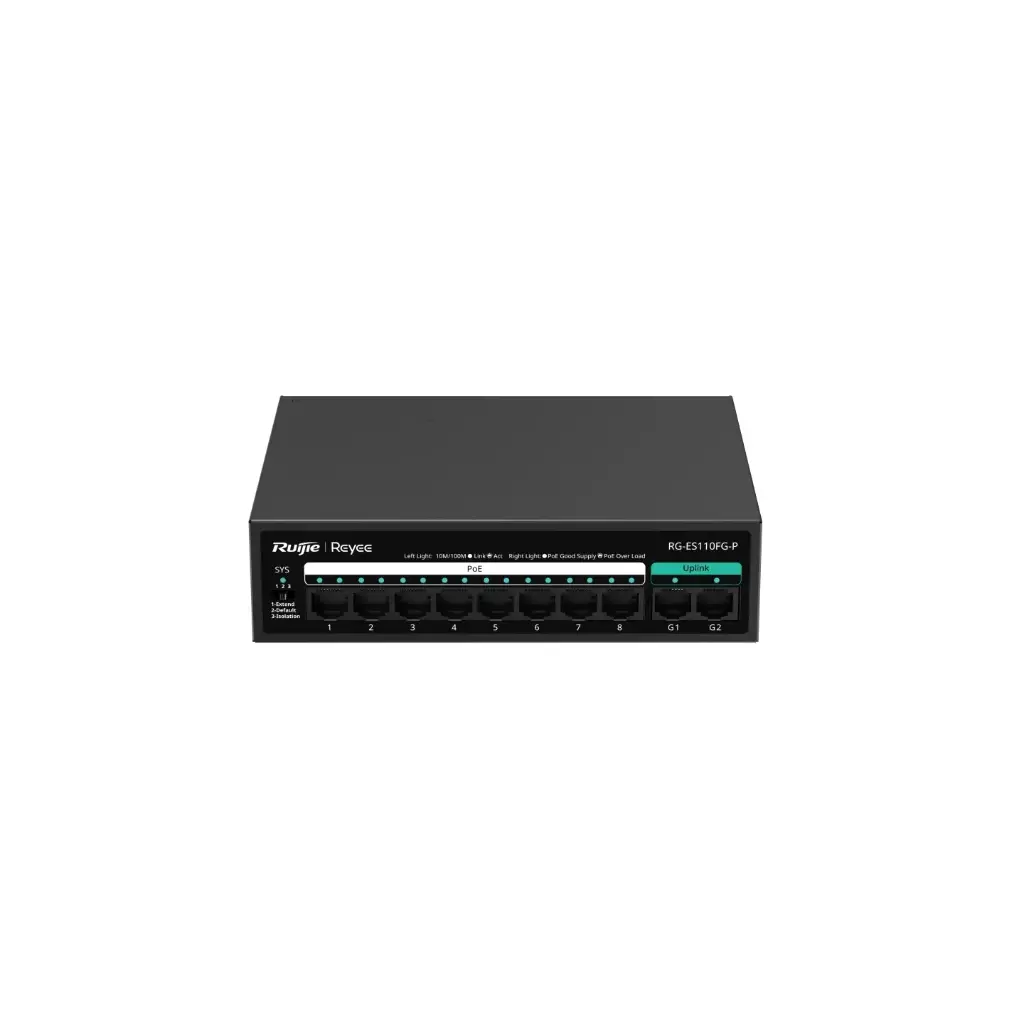 SWITCH DE ESCRITORIO 10/100, NO ADM, POE | Gricon