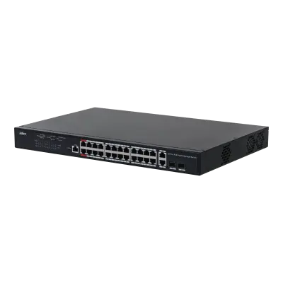 [PFS4226-24GT-370] Managed Desktop Gigabit Switch de 28 Puertos 24*10/100/1000Base-T PoE Puertos 2*10/100/1000Base-T Puertos 2*1000Base-X SFP Puertos 370W